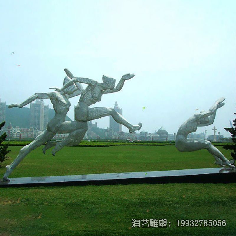 景区不锈钢跳远雕塑 景区不锈钢跳远雕塑