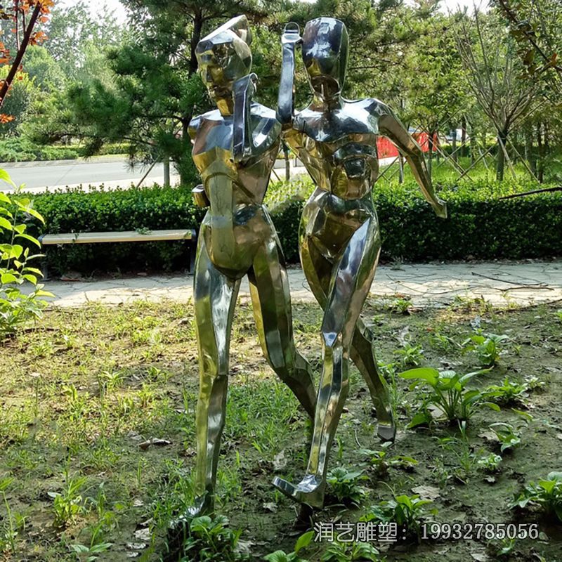 学校不锈钢竞走雕塑 学校不锈钢竞走雕塑