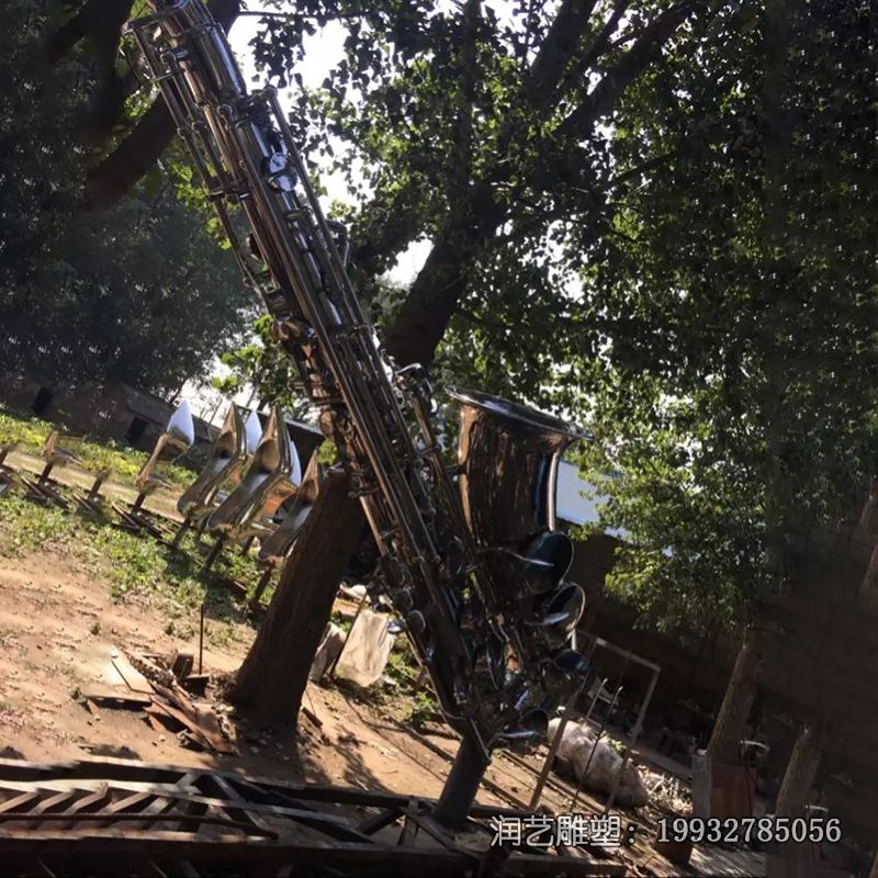 商场不锈钢乐器雕塑 商场不锈钢乐器雕塑