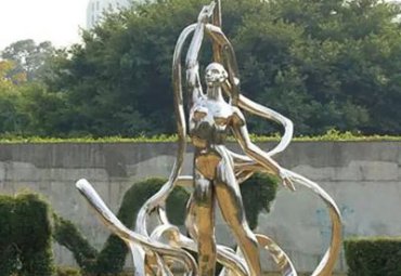学校不锈钢体操雕塑
