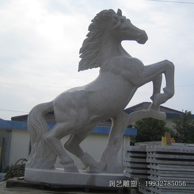 小区石雕马动物雕塑 小区石雕马动物雕塑