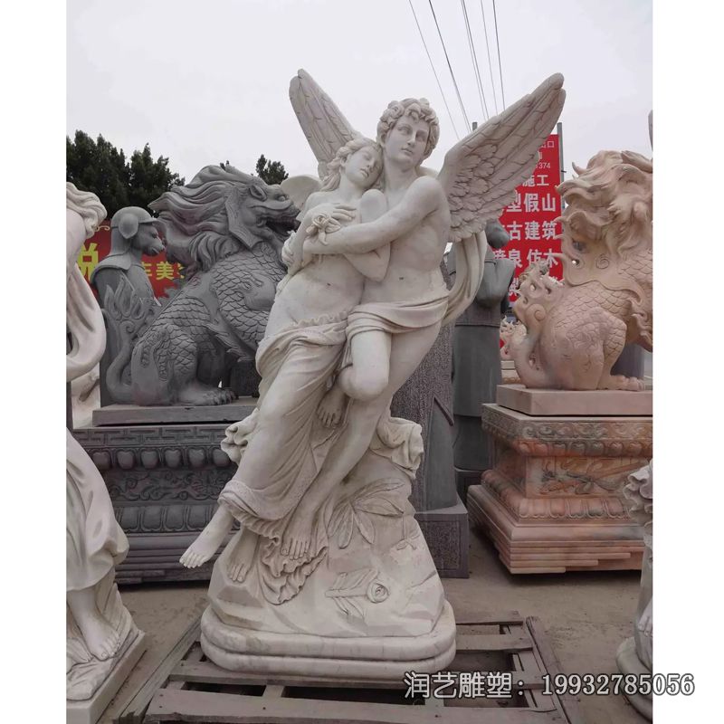 医院天使人物石雕 医院天使人物石雕