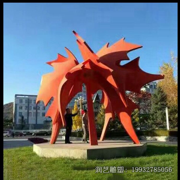 医院不锈钢枫叶雕塑 医院不锈钢枫叶雕塑