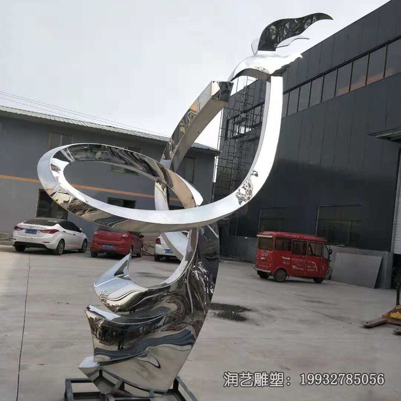 景区不锈钢螺旋雕塑 景区不锈钢螺旋雕塑