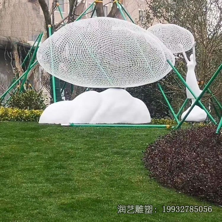 城市不锈钢云朵雕塑 城市不锈钢云朵雕塑