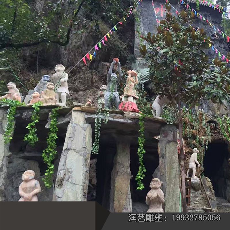 学校猴子动物石雕 学校猴子动物石雕