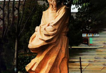城市杜甫石雕