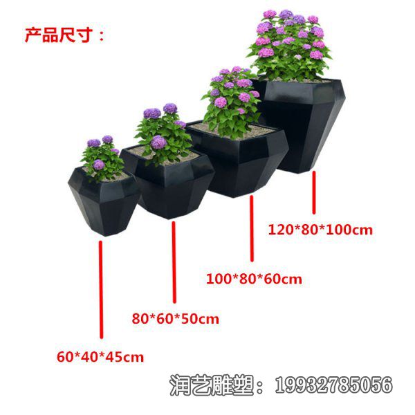 企业玻璃钢花瓶雕塑 企业玻璃钢花瓶雕塑
