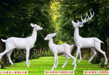 医院玻璃钢鹿雕塑