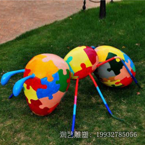 企业玻璃钢蚂蚁雕塑 企业玻璃钢蚂蚁雕塑