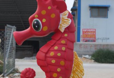 游乐场玻璃钢海马雕塑