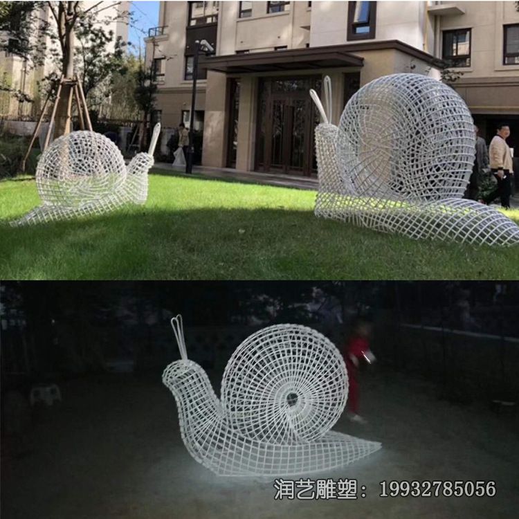 小区不锈钢蜗牛雕塑 小区不锈钢蜗牛雕塑