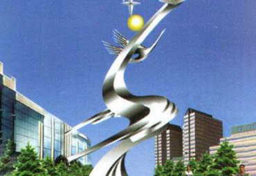 学校不锈钢校园景观雕塑