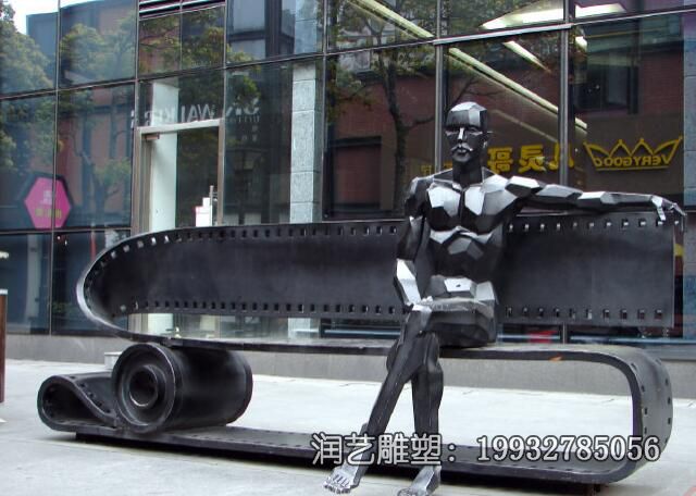 公园不锈钢凳子雕塑 公园不锈钢凳子雕塑