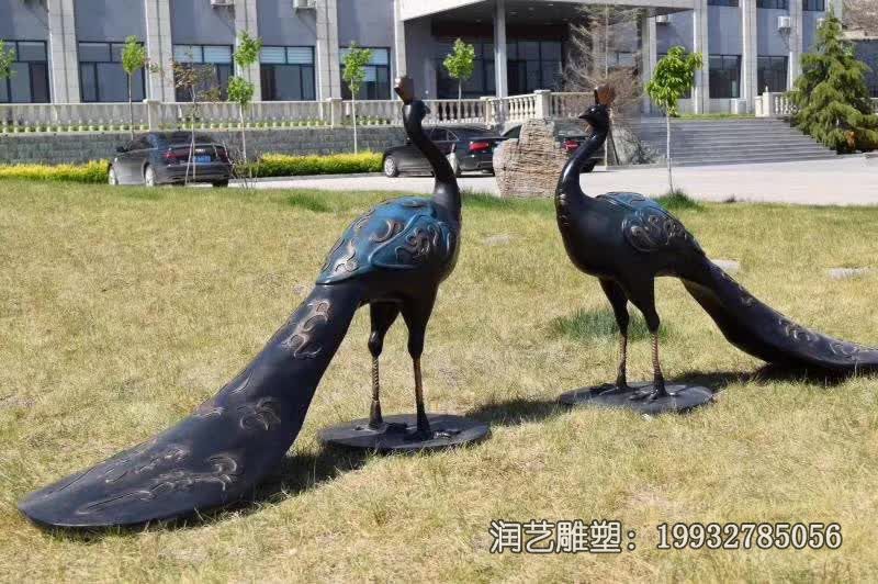 校园铜雕孔雀雕塑 校园铜雕孔雀雕塑