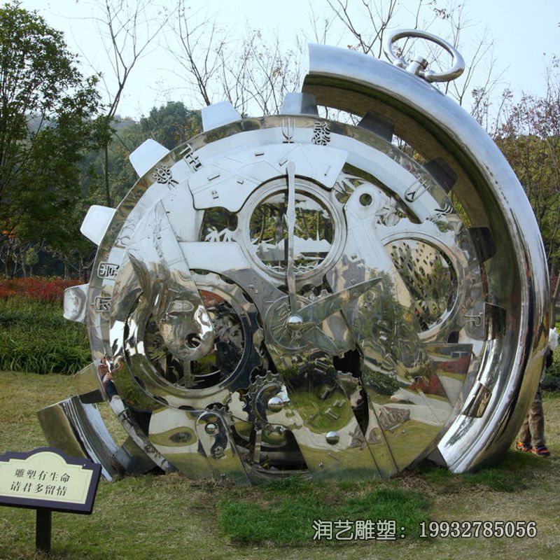 城市不锈钢齿轮雕塑 城市不锈钢齿轮雕塑