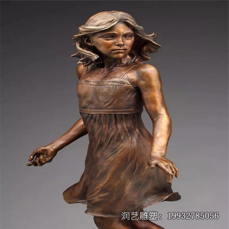景区铜雕跳舞人物雕塑 景区铜雕跳舞人物雕塑