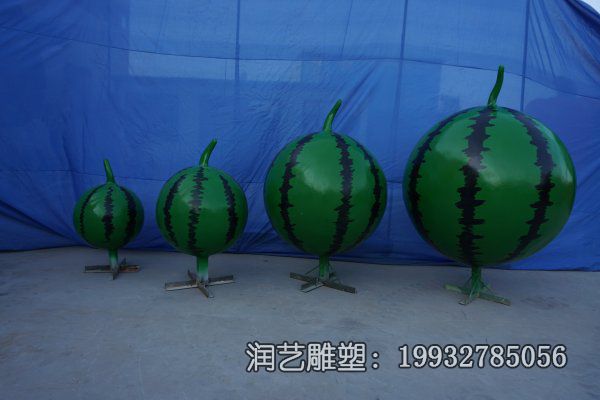 医院玻璃钢西瓜雕塑 医院玻璃钢西瓜雕塑