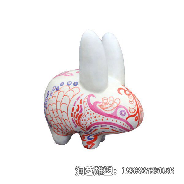 景区玻璃钢兔子雕塑 景区玻璃钢兔子雕塑