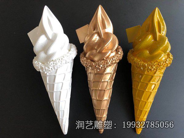 商场玻璃钢冰激凌雕塑 商场玻璃钢冰激凌雕塑