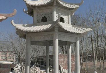 公园石雕凉亭雕塑