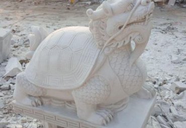 企业石雕龙龟雕塑