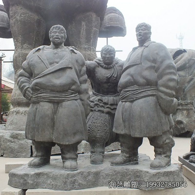 街道铜雕少数民族雕塑 街道铜雕少数民族雕塑
