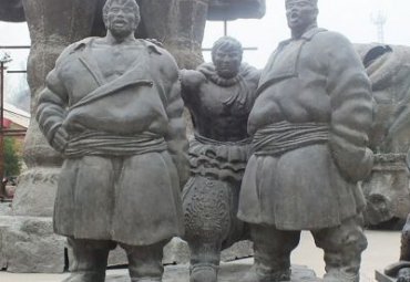 街道铜雕少数民族雕塑