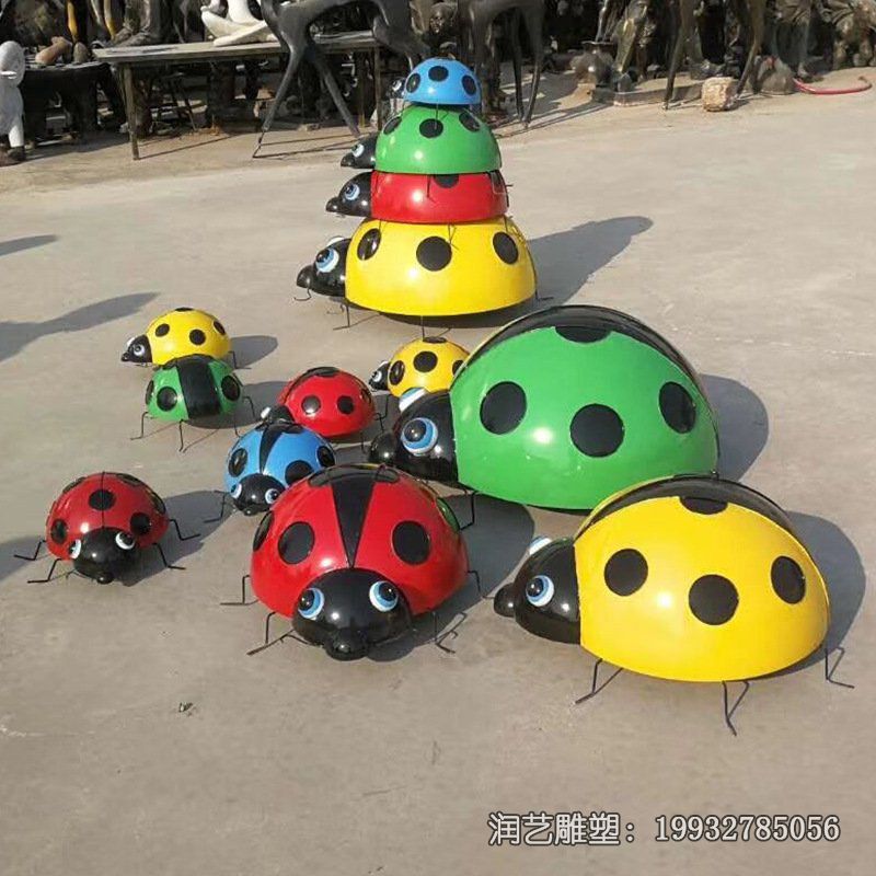 广场不锈钢瓢虫雕塑 广场不锈钢瓢虫雕塑