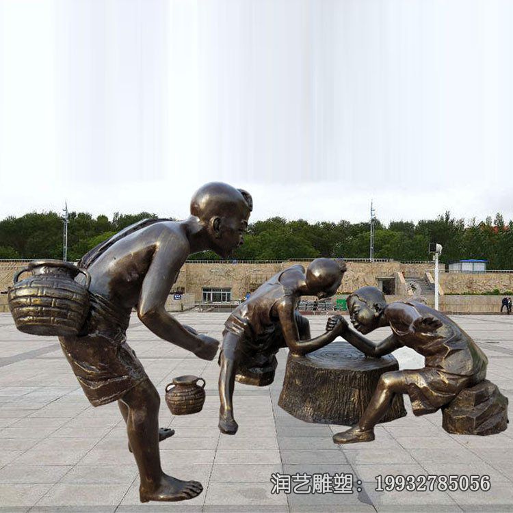 广场铜雕儿童雕塑 广场铜雕儿童雕塑