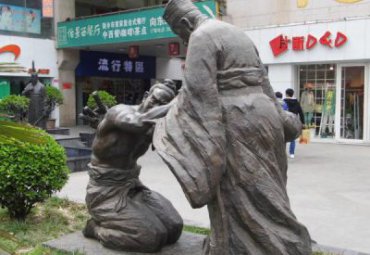 园林铜雕负荆请罪雕塑