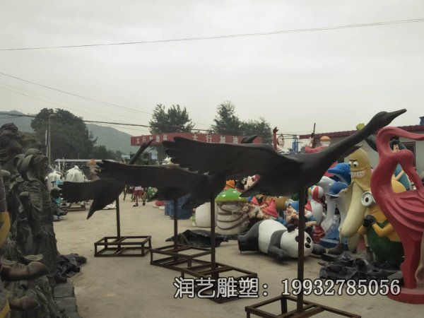 企业铜雕大雁雕塑 企业铜雕大雁雕塑