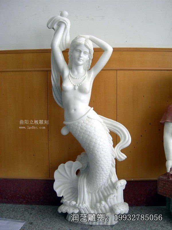 公司石雕美人鱼雕塑 公司石雕美人鱼雕塑
