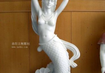 公司石雕美人鱼雕塑
