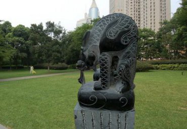 城市石雕吸水兽雕塑