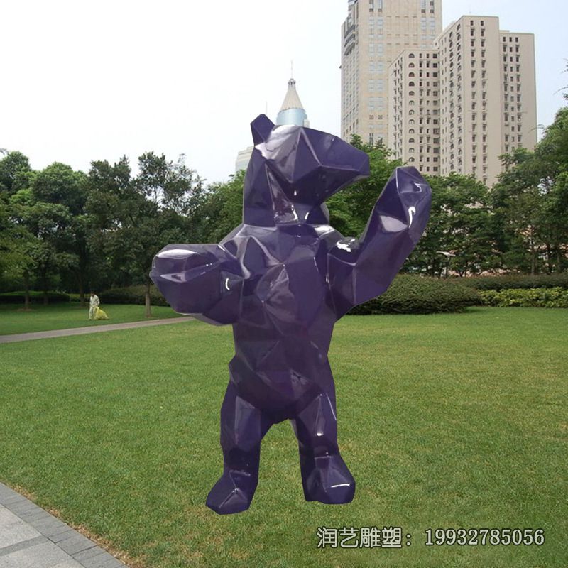 景区玻璃钢熊雕塑 景区玻璃钢熊雕塑