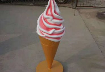 商业街玻璃钢冰激凌雕塑