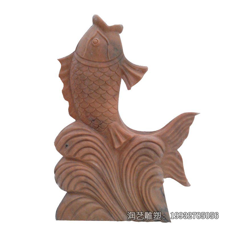 草坪石雕鱼动物雕塑 草坪石雕鱼动物雕塑