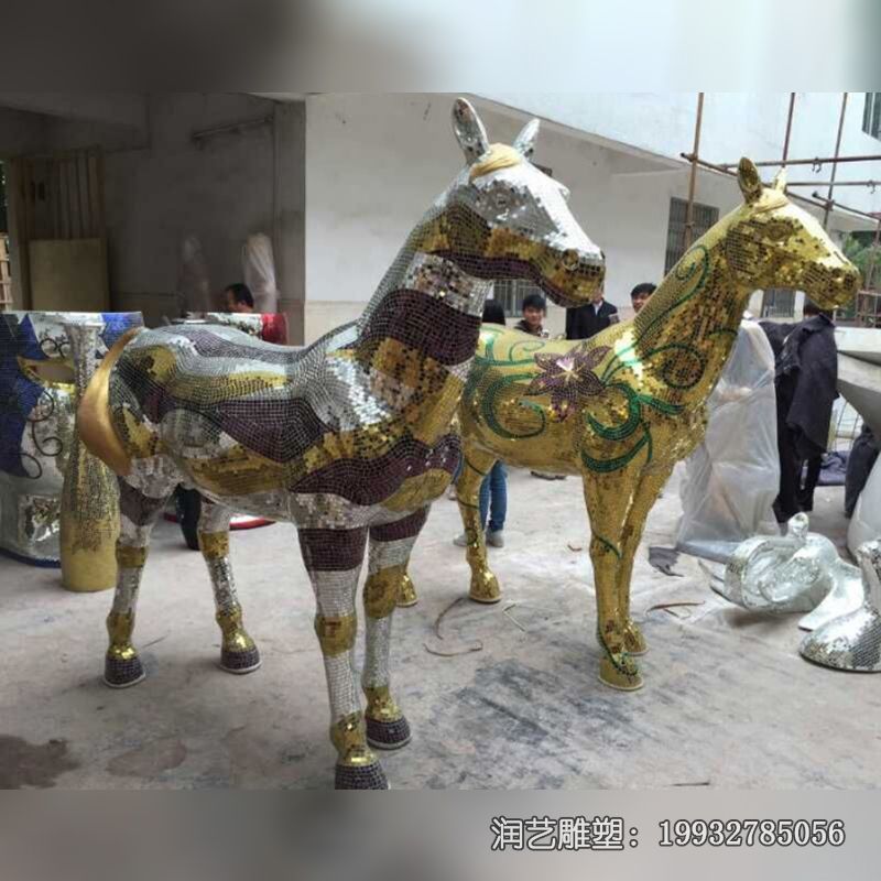 景区不锈钢马雕塑 景区不锈钢马雕塑