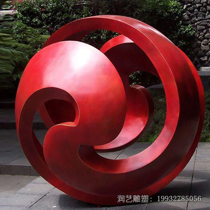 商业街不锈钢镂空球雕塑 商业街不锈钢镂空球雕塑