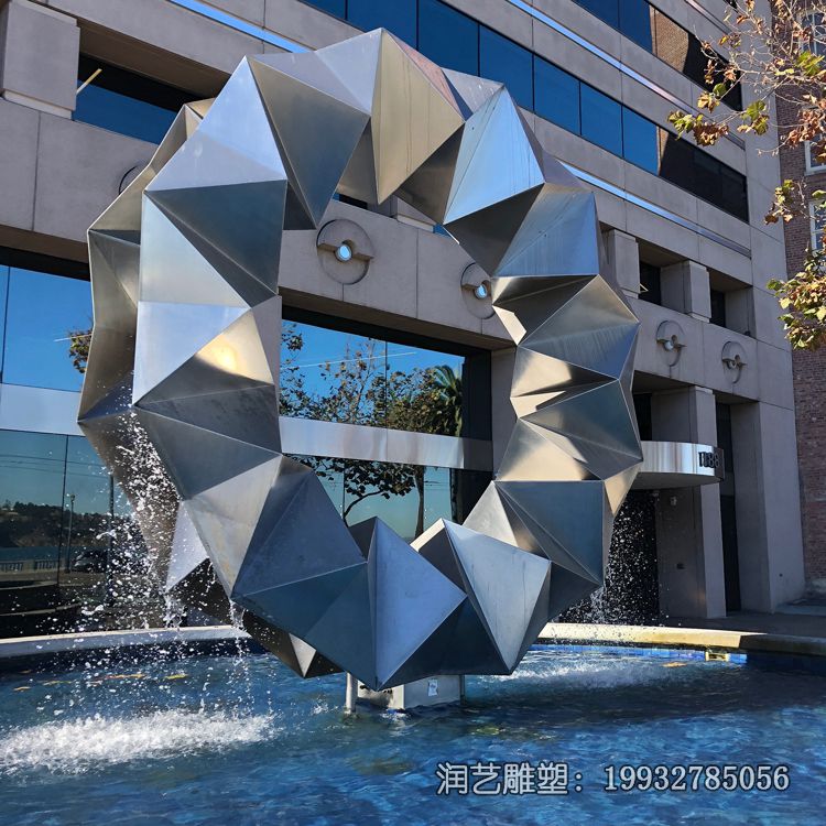 城市不锈钢圆环雕塑 城市不锈钢圆环雕塑
