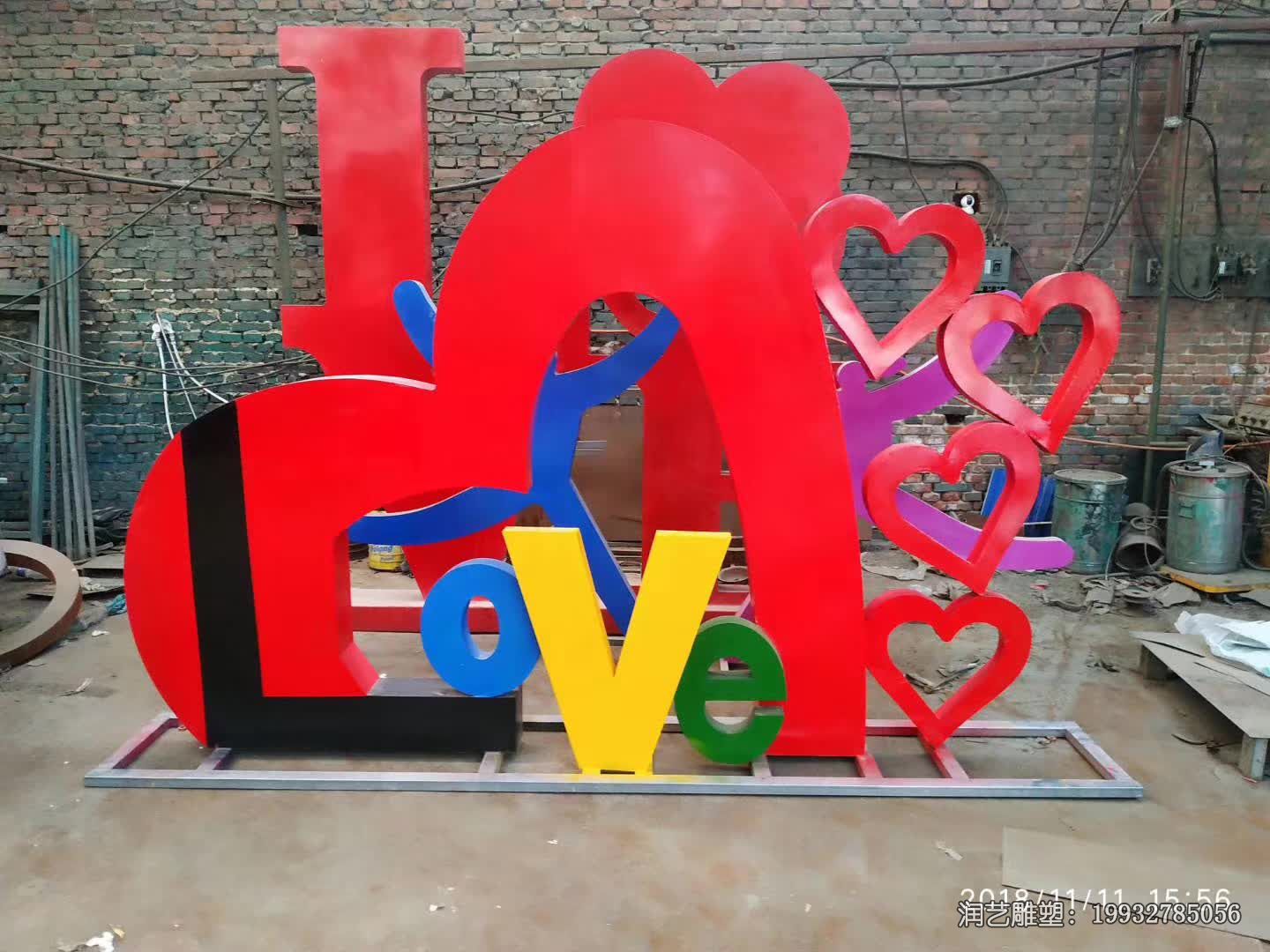 医院不锈钢love雕塑 医院不锈钢love雕塑