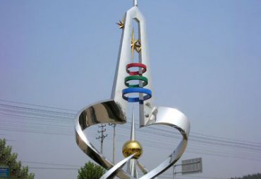 企业不锈钢避雷针雕塑