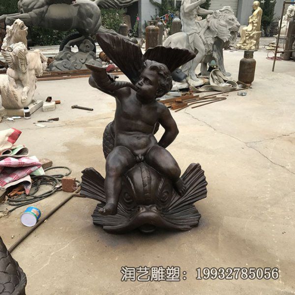 园林铜雕天使雕塑 园林铜雕天使雕塑