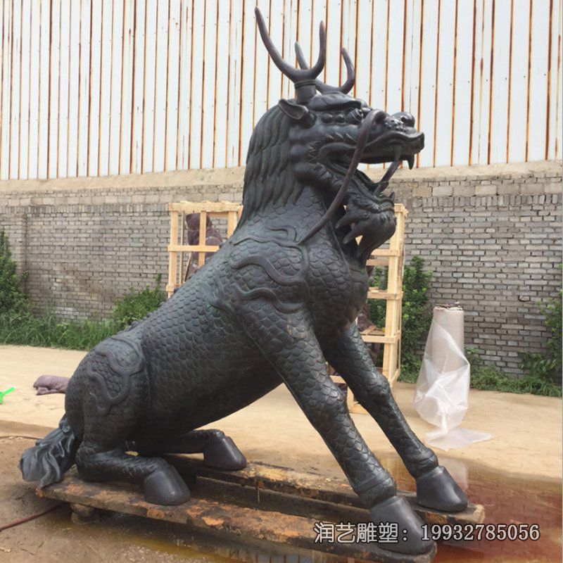 广场铜雕麒麟雕塑 广场铜雕麒麟雕塑