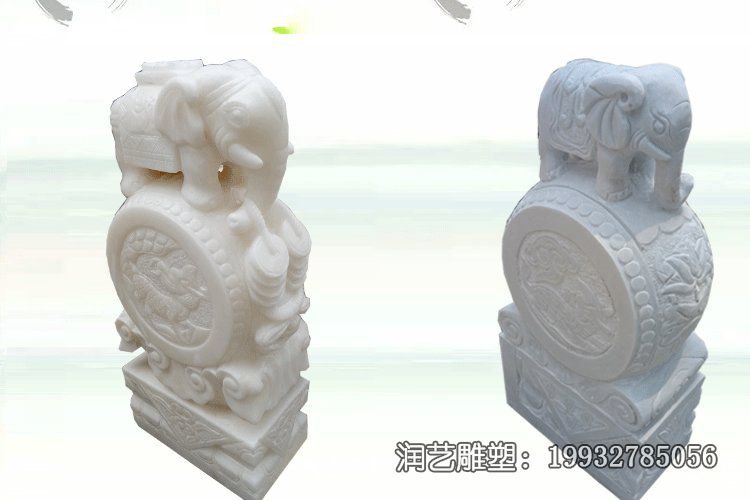企业石雕门墩雕塑 企业石雕门墩雕塑