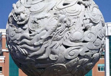 小区石雕龙雕塑