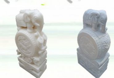 企业石雕门墩雕塑