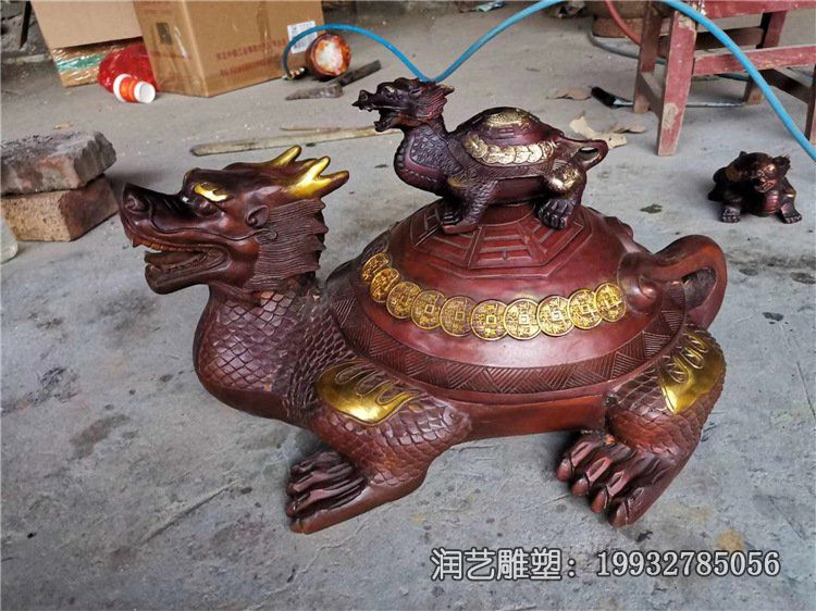 小区铜雕龙龟雕塑 小区铜雕龙龟雕塑
