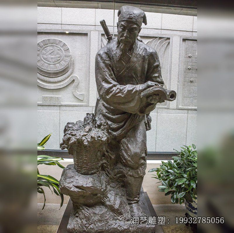 医院铜雕李时珍雕塑 医院铜雕李时珍雕塑